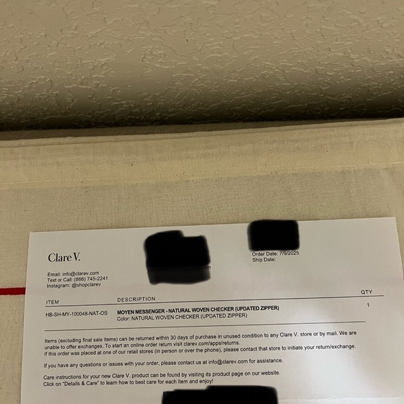 Clare V. Moyen Messenger Natural Woven Checker - Picture 8 of 13